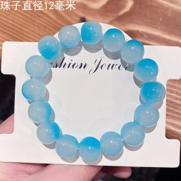 Wholesale Gradient Student Send Girlfriend Glazed Glass Bracelet