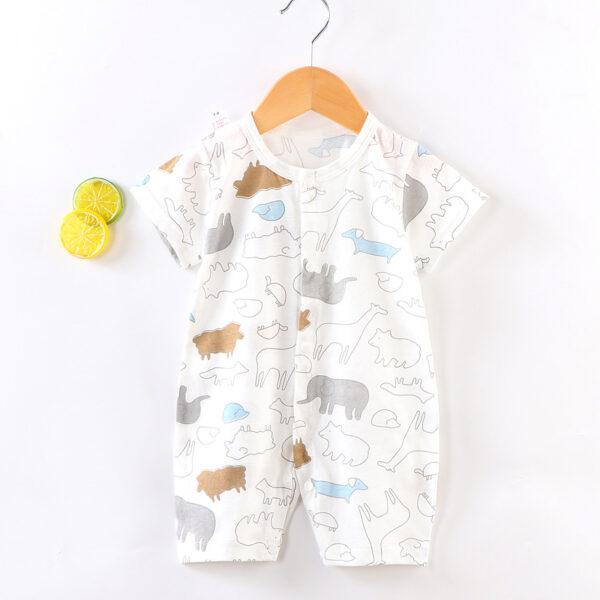 O1CN01gKIv3u1pHw5qFNCVC_2200643115336-0-cib Wholesale Newborn Short Sleeve Thin Cotton Baby Onesies