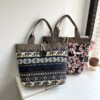 Wholesale Ethnic Style Large Capacity Canvas Bag