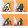 Wholesale PVC Avocado Orange Lemon Keychain
