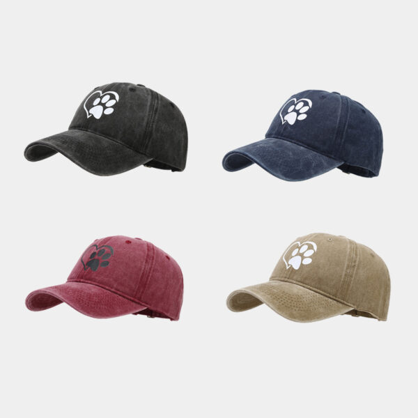 Wholesale Love Dog Claw Soft Top Cotton Baseball Hat