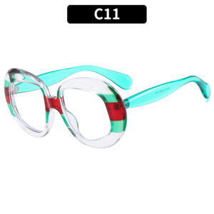 C11-transparent frame Green leg/White piece