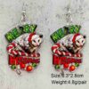 Wholesale Christmas Santa Claus Gingerbread Man Acrylic Christmas Earrings