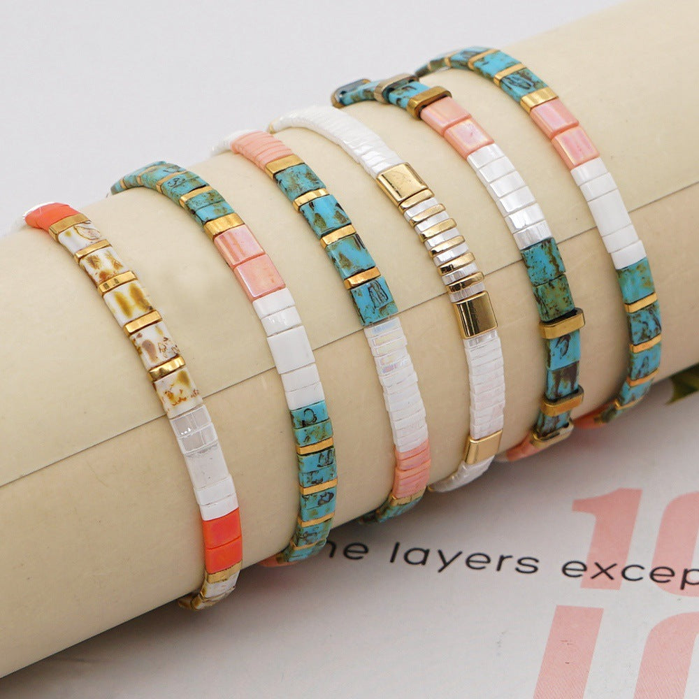 Wholesale Bohemian Tila Beads Bracelet
