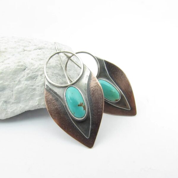 Wholesale Thai Silver Creative Drop Shape Alloy Earrings