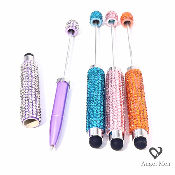 Wholesale Hand-set Diamond-encrusted Touchscreen Multi-purpose Ballpoint Pen