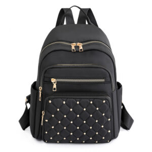 Wholesale Solid Color Diamond Car Stitching Rivets Oxford Cloth Backpack