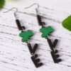 O1CN01gUSWTy1ZzPxYTnN0Q_2214986983265-0-cib Wholesale Jewelry St. Patrick's Day Lucky Clover Wood Earrings