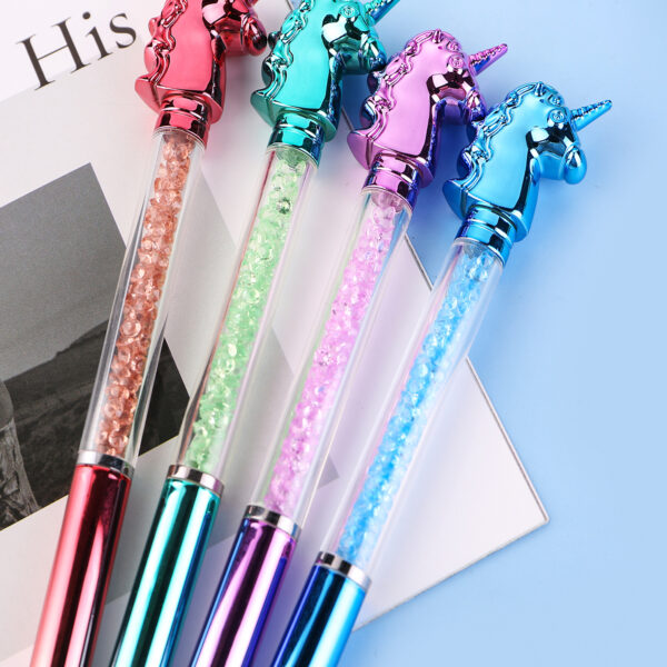 Wholesale Plastic 0.7mm Blue Crystal Diamond Ballpoint Pen