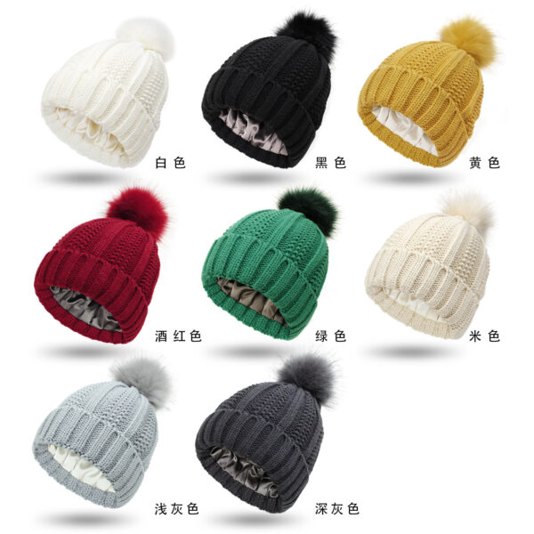 Wholesale Protective Hair Silky Stretch Satin Knit Hat