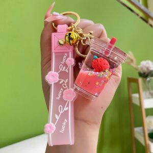 Milk tea cup leather rope