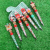 Wholesale Beaded Pens Christmas Series Silicone Beads Plastic Ballpoint Pen