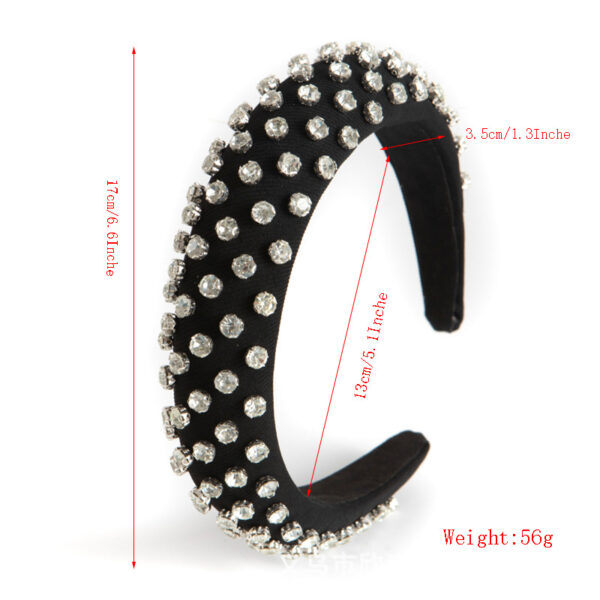 Wholesale Diamond-encrusted Wide-brimmed Headband