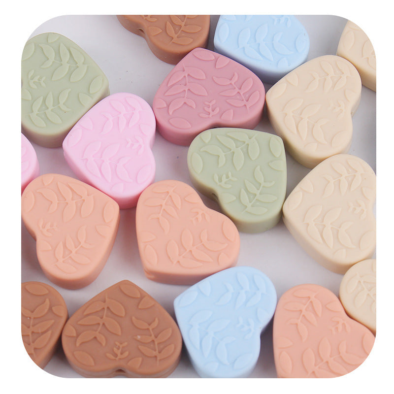Wholesale Cartoon Love Leaf Silicon rk Pearls