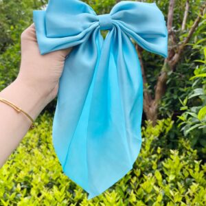 Sky Blue-Scarf Bow