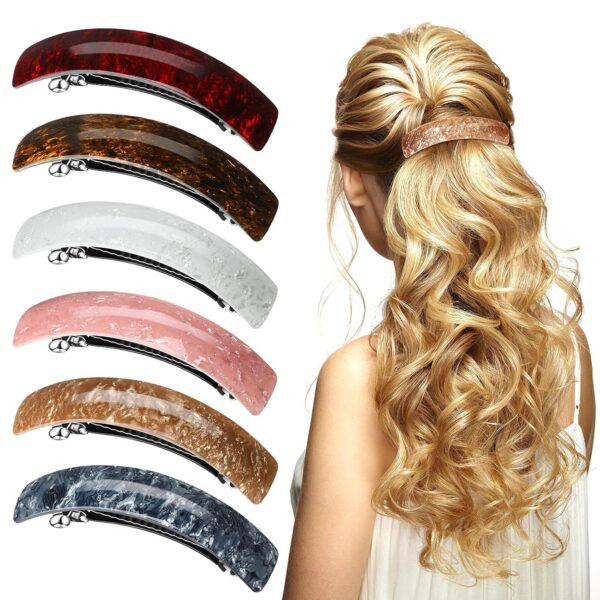 Wholesale Acrylic Spring Clip Half Ponytail Hair Clip