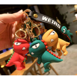 Wholesale Silicone Dinosaur Creative Keychain