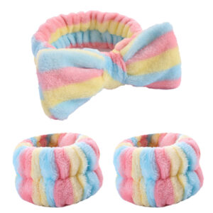 #4 rainbow stripes three piece set (3 elastic)