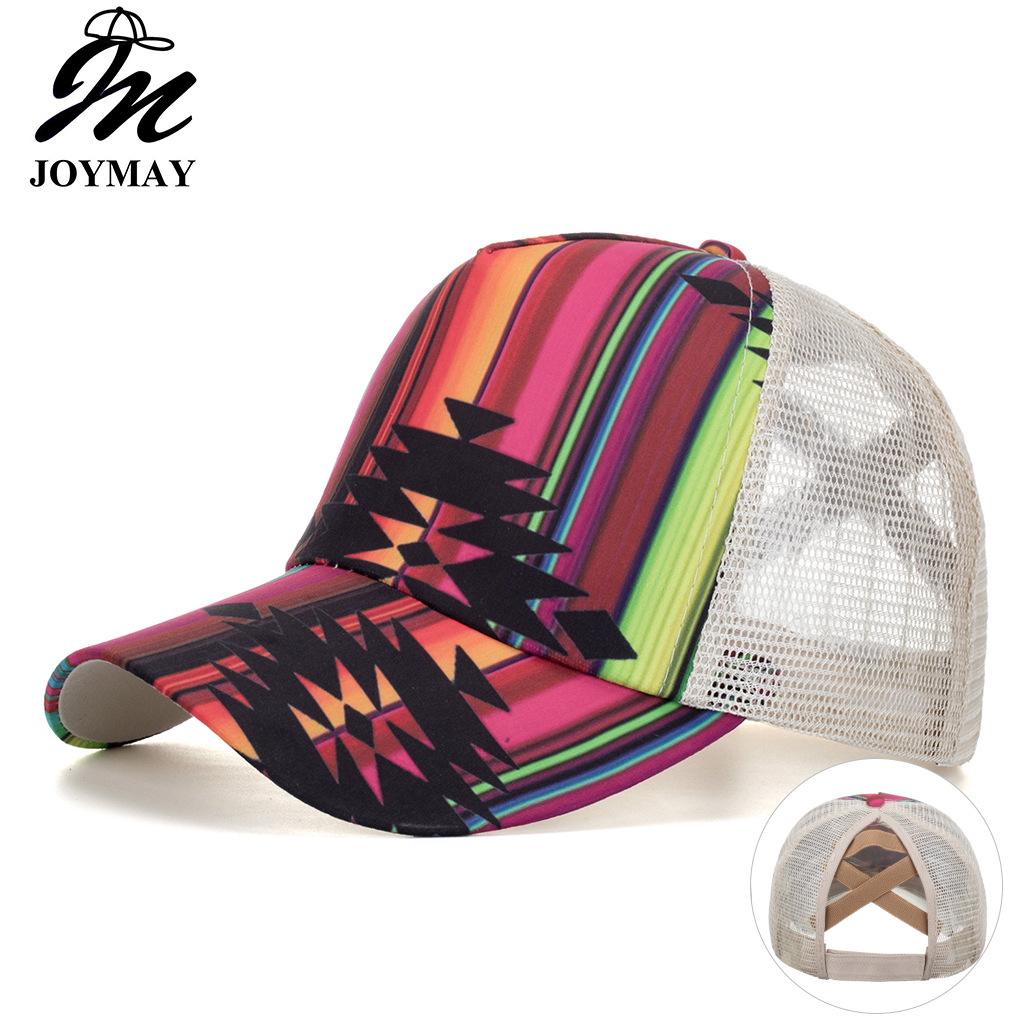 Wholesale Cross-border AliExpress Amazon ebay new vertical bar horizontal bar single cross mesh cap baseball cap sun hat B1026