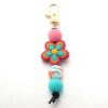 O1CN01gi1kTg1bYW5K5Qycd_2216822363477-0-cib Wholesale Cartoon Flower Coffee Silicone Beads Keychain