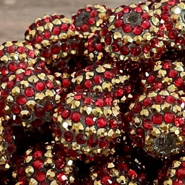 O1CN01gjmRLw1QErIdlzhSp_2201245431945-0-cib Wholesale 20MM Resin Diamond Ball Beads Christmas Gold Diamond Ball Beads