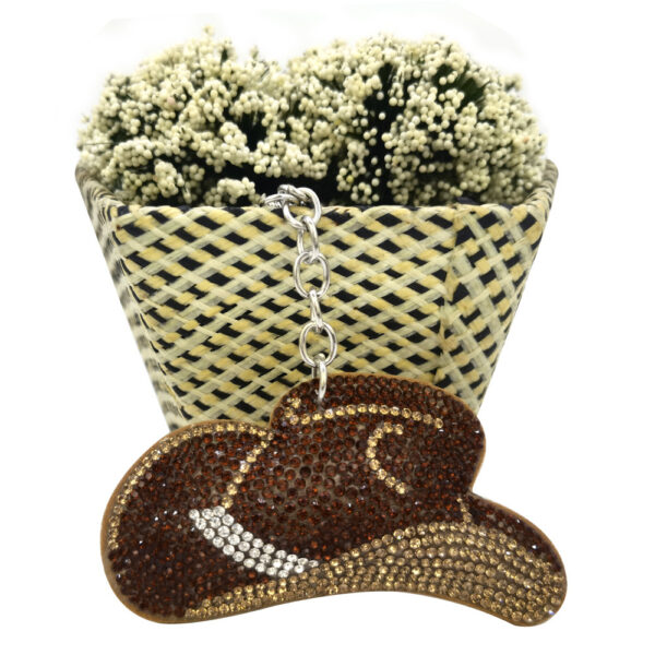 Wholesale Rhinestone Cowboy Hat Keychain