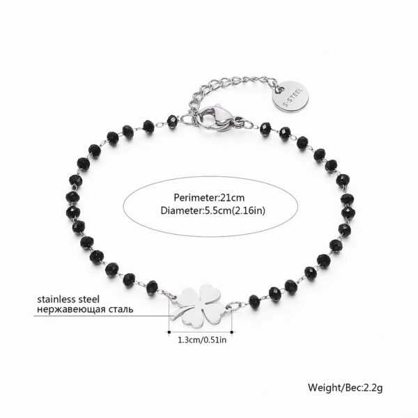 Wholesale Four Leaf Clover Bracelet Titanium Steel