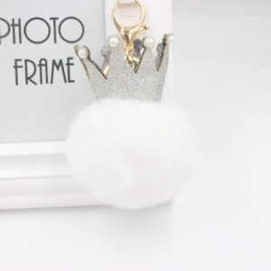 White / Gold key chain