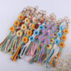 Wholesale Cotton Rope Handwoven Flower Keychain