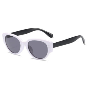 White frame black leg