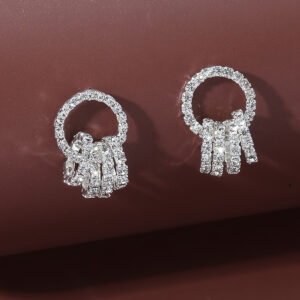 O1CN01gobzqe1XcOoxg31gI__1734342944-0-cib Wholesale Jewelry Rhinestone 5 Circle Alloy Earrings