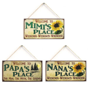 Wholesale Mother's Day Sunflower Hanging Wooden Sign