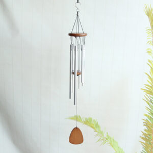 26 inch Athens six silver wind chimes (6M1303S)