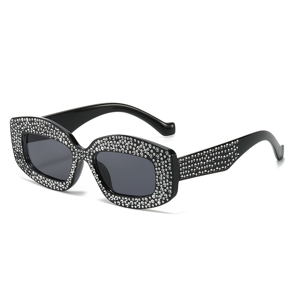 Wholesale Multi-color Cat-eye Rhinestone Sunglasses