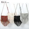 Wholesale PU Rivet Tassel Shoulder Bag
