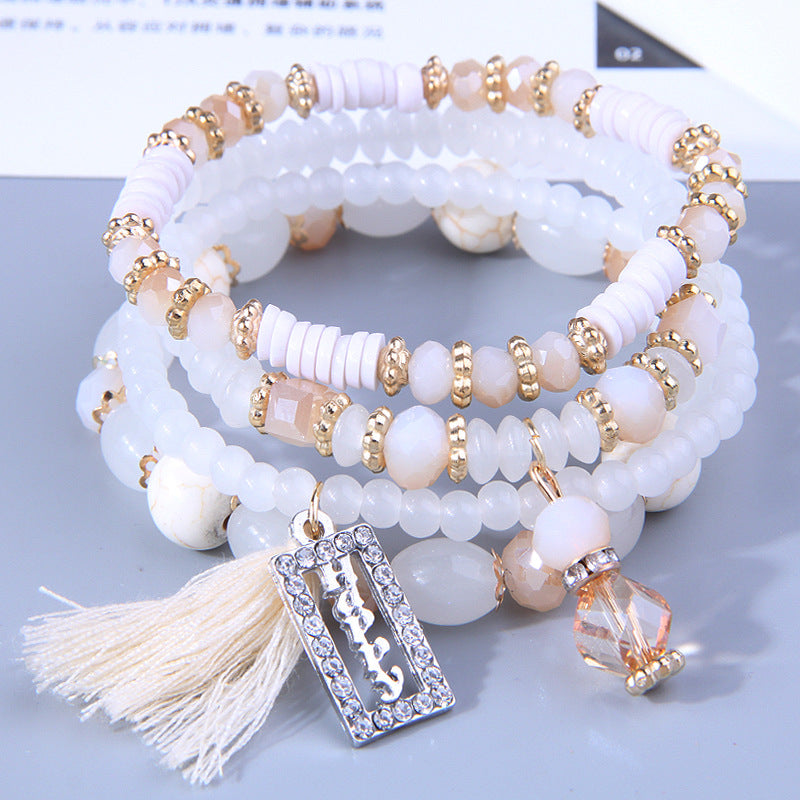 Wholesale Versatile Love Tassel Alloy Bracelet