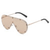 Wholesale PC Metal Large Frame Hollowed-out Women's Sunglasses