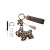 Wholesale PU Leopard Print Puppy Keychain