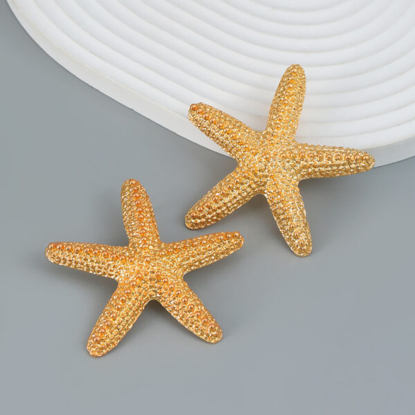 Wholesale Starfish Alloy Earrings