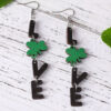 O1CN01gvaLJT1ZzPxMTzVjd_2214986983265-0-cib Wholesale Jewelry St. Patrick's Day Lucky Clover Wood Earrings