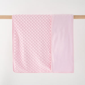 [blanket] polar fleece foam pink / 75*100cm