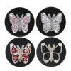 Wholesale Butterfly Diamond  PU Car Tea Coaster