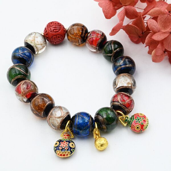 O1CN01gxLVRM1Wvo0P6I9Uh_2214774342851-0-cib Wholesale Incense Gray Glazed Buddha Beads Multicolored Treasures Tunjin Beast Bracelet