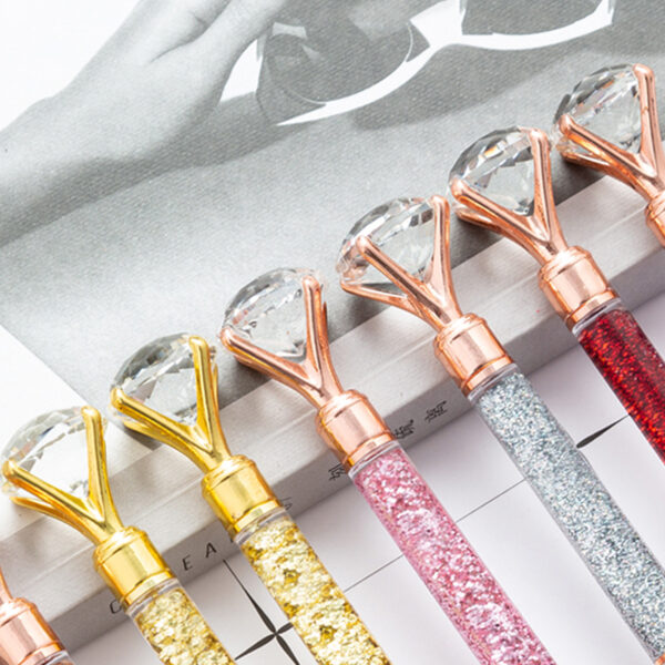 Wholesale Diamond Quicksand Metal Ballpoint Pen