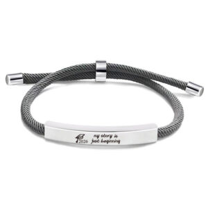 SLX030 gray rope bracelet