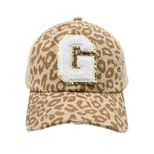 Single loophole yellow leopard print-G