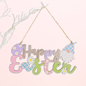 EASTER wooden letter pendant HAPPY EASTER