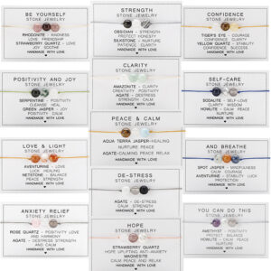 Wholesale Stone Beads Braided Amethyst Lapis Lazuli Strawberry Crystal Bracelet