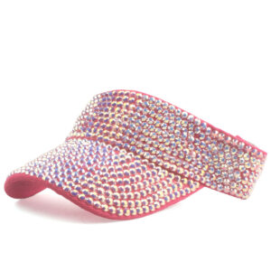 Rose Red Hat White AB Diamond / Adjustable