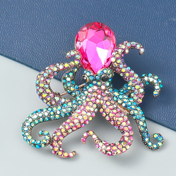 Wholesale Funny Octopus Alloy Brooch
